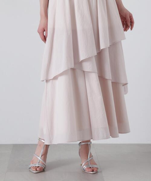 PROPORTION BODY DRESSING（プロポーションボディドレッシング）の「コットンボイルティアードスカート / 1215120406（スカート・レディース・ホワイト系その他/ベージュ・SMALL/MEDIUM）」の17枚目の写真
