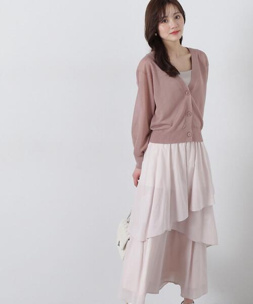 PROPORTION BODY DRESSING（プロポーションボディドレッシング）の「コットンボイルティアードスカート / 1215120406（スカート・レディース・ホワイト系その他/ベージュ・SMALL/MEDIUM）」の2枚目の写真