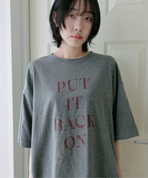 PILIT（ピリット）の「ロゴ チュニック tee（Tシャツ/カットソー）」