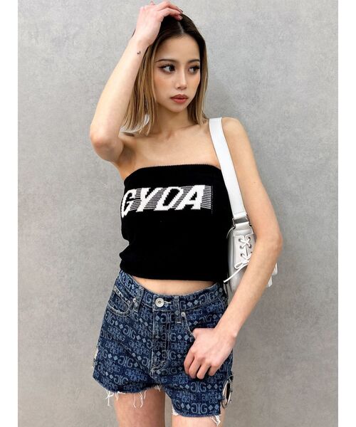 GYDA（ジェイダ）の「ハイウエストSIDE RINGデニムショートパンツ（デニムパンツ・レディース・その他1/ライトブルー・MEDIUM/SMALL）」の10枚目の写真