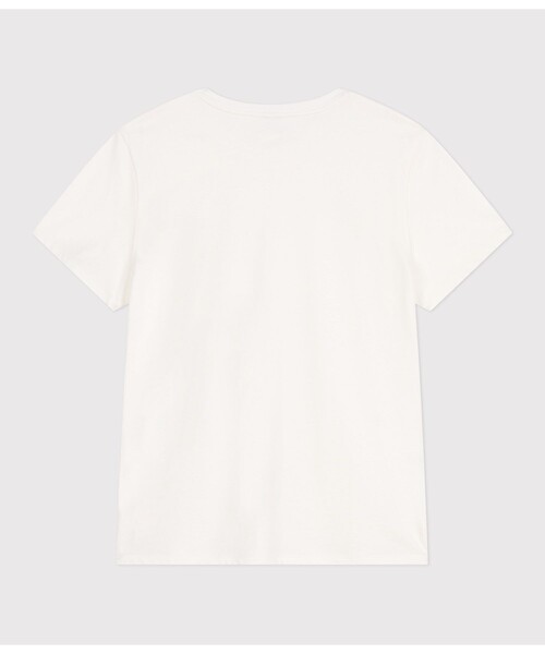 PETIT BATEAU(プチバトー)の「半袖Tシャツ(Tシャツ/カットソー・レディース・ブラック/オフホワイト/ネイビー・SMALL/MEDIUM/X-SMALL/XX-SMALL/LARGE)」の4枚目の写真