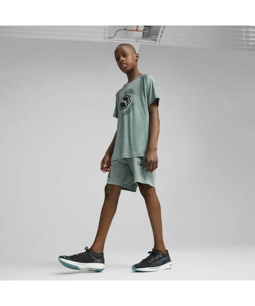 PUMA(プーマ)の「PUMA プーマ ボーイズ アクティブ スポーツ グラフィック ポリエステル シ(その他パンツ・キッズ・ブラック/グリーン系その他・130/120/140/160/150)」の8枚目の写真