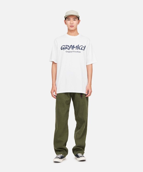 Gramicci(グラミチ)の「ORIGINAL FREEDOM LOGO TEE|オリジナルフリーダムロゴTシャツ(Tシャツ/カットソー・メンズ・マスタード/ホワイト/ブラック・S/M/L/XL/XXL)」の4枚目の写真