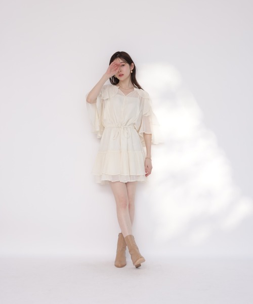 Rirandture リランドチュール　楊柳ラッフルミニワンピース　 Sサイズ 楊柳ラッフルミニワンピース | ワンピース | Rirandture（リ