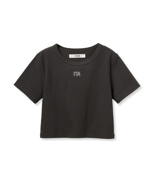 FURFUR（ファーファー）の「クリスタルロゴＴシャツ（Tシャツ/カットソー・レディース・ホワイト/ピンク/サックスブルー/チャコールグレー・FREE）」の3枚目の写真