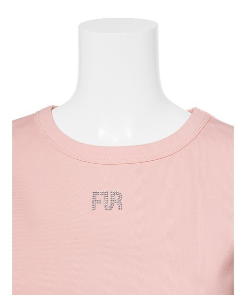 FURFUR（ファーファー）の「クリスタルロゴＴシャツ（Tシャツ/カットソー・レディース・ホワイト/ピンク/サックスブルー/チャコールグレー・FREE）」の10枚目の写真