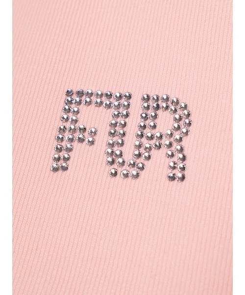 FURFUR（ファーファー）の「クリスタルロゴＴシャツ（Tシャツ/カットソー・レディース・ホワイト/ピンク/サックスブルー/チャコールグレー・FREE）」の7枚目の写真