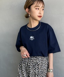 LACOSTE（ラコステ）の「[LACOSTE/ラコステ] スモール パリロゴ クルーネックTシャツ（Tシャツ/カットソー・メンズ）」