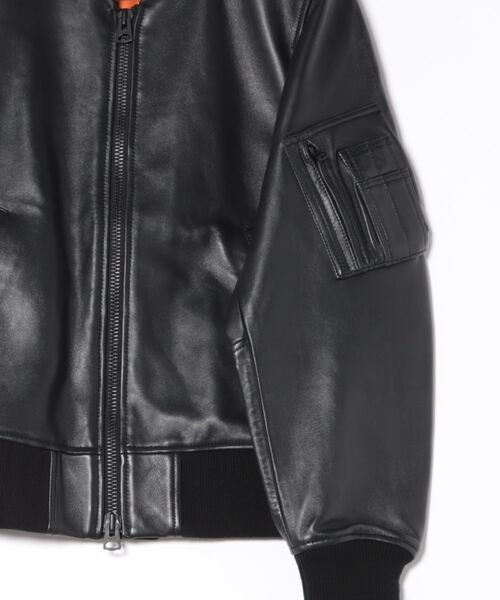 DANKE SCHON（ダンケシェーン）の「DankeSchon/ダンケシェーン/SHEEP FLIGHT BLOUSON（ミリタリージャケット・メンズ・ブラック・S/L/M）」の2枚目の写真