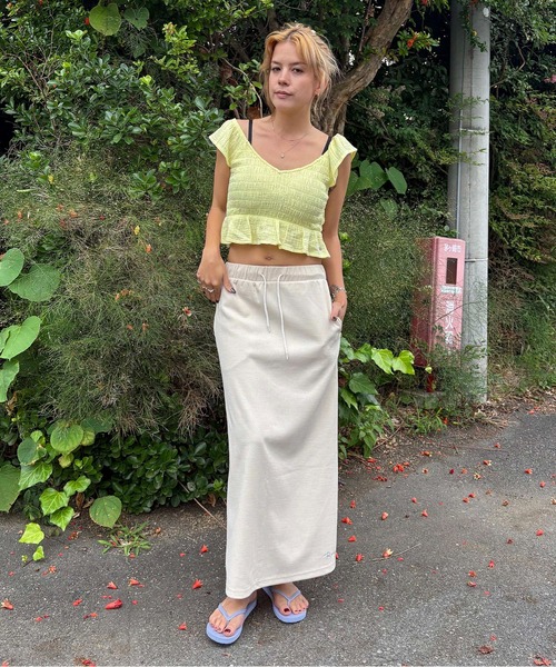 ROXY(ロキシー)の「BRISA NOVA /ロキシーダブルガーゼショート丈(短丈)トップス(シャツ/ブラウス・レディース・イエロー/ブラウン・X-SMALL/SMALL/MEDIUM)」の20枚目の写真