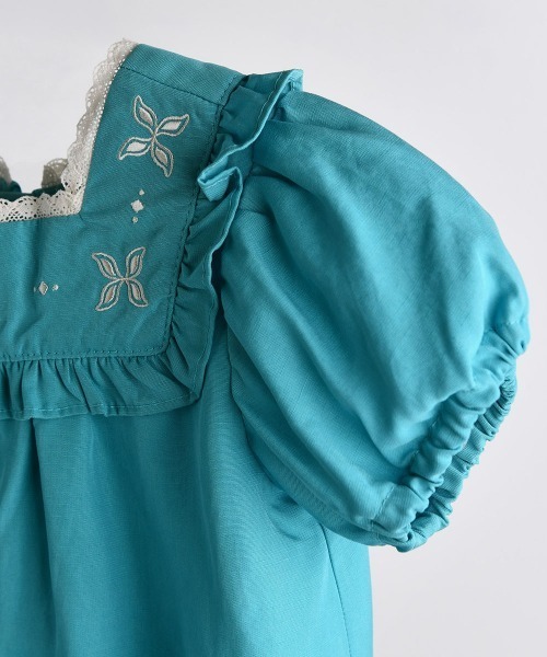 moimoln（モイモルン）の「ルネワンピース（ワンピース・キッズ・ミント・80ｃｍ/90cm/100cm/110cm）」の4枚目の写真