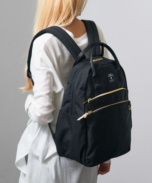 anello(アネロ)の「【anello】GTM0864 マート ハンドル付きデイパック(ショルダーバッグ・レディース・ブラック/グレー/グレイッシュベージュ・FREE)」の5枚目の写真
