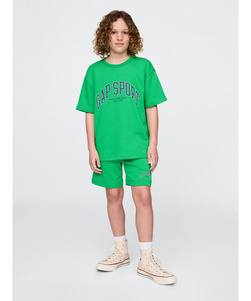 GAP(ギャップ)の「リラックス GAPグラフィック テリーTシャツ(スウェット・キッズ・グリーン/ブルー/オフホワイト/ブラック・110cm/120cm/130cm/140cm/150cm/160cm)」の18枚目の写真