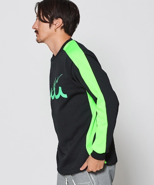 ACANTHUS(アカンサス)の「mlt5198-muta Soccor Jersey Top ジャージカットソー(Tシャツ/カットソー・メンズ・ホワイト/ブラック×ホワイト/ブラック×グリーン・S/M/L/XL)」の4枚目の写真