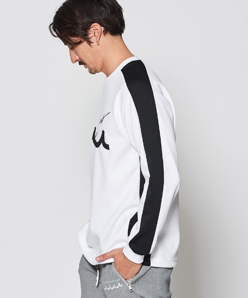 ACANTHUS(アカンサス)の「mlt5198-muta Soccor Jersey Top ジャージカットソー(Tシャツ/カットソー・メンズ・ホワイト/ブラック×ホワイト/ブラック×グリーン・S/M/L/XL)」の7枚目の写真