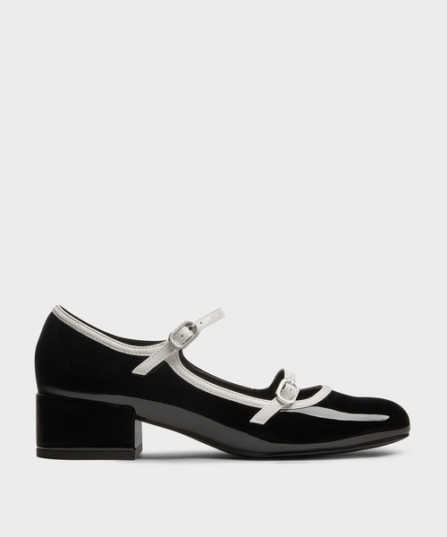 CHARLES & KEITH(チャールズ & キース)の「パテント コンテストトリムダブルストラップメリージェーンパンプス(パンプス・レディース・ホワイト/ブラック系その他6・22cm/22.5cm/23cm/23.5cm/24.5cm/25cm/25.5cm/26.5cm)」の16枚目の写真