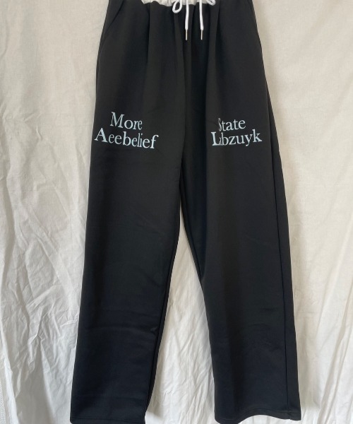 LETee(レティー)の「ロゴプリント スェットパンツ(スウェットパンツ・レディース・チャコールグレー/ブラック/ライトグレー・FREE)」の14枚目の写真