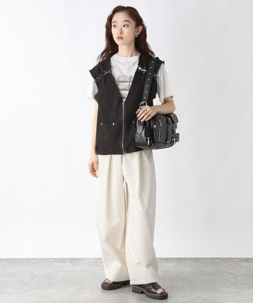 JEANASIS（ジーナシス）の「バレルレッグボリュームパンツ/450224（その他パンツ・レディース・ベージュ/アイボリー/ブラック・SMALL/MEDIUM）」の18枚目の写真