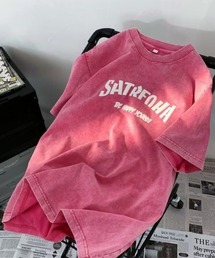 ウォッシュ加工ユーズド風ティーシャツ