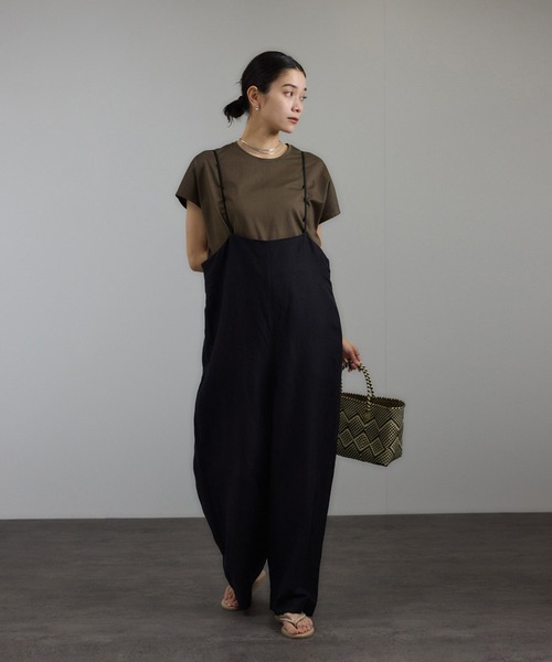 SALON adam et rope'（サロン アダム エ ロペ）の「プリマベールリラックスドルマンスリーブプルオーバー［UVケア・洗濯耐久］（Tシャツ/カットソー・レディース・ホワイト/ピンク系その他2/ブラック/チャコールグレー/ブラウン・FREE）」の17枚目の写真