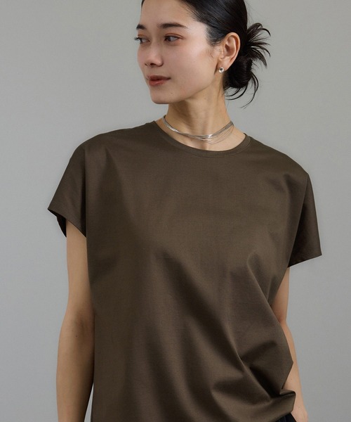 SALON adam et rope'（サロン アダム エ ロペ）の「プリマベールリラックスドルマンスリーブプルオーバー［UVケア・洗濯耐久］（Tシャツ/カットソー・レディース・ホワイト/ピンク系その他2/ブラック/チャコールグレー/ブラウン・FREE）」の19枚目の写真