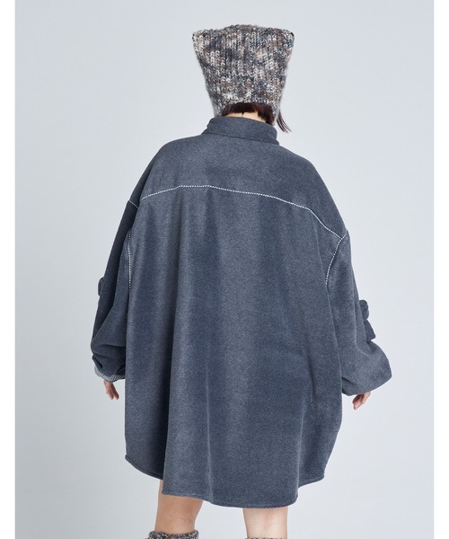 Little sunny bite（リトルサニーバイト）の「【8】【Little Sunny Bite】freeze big shirts（その他アウター・レディース・オレンジ/グレー/パープル・MEDIUM/SMALL）」の10枚目の写真