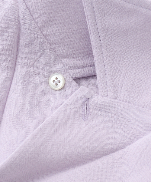 Sefr（セファ）の「Sefr(セファー) NOAM SHIRT SF-25SS M-036（シャツ/ブラウス・メンズ・バイオレット・SMALL/MEDIUM）」の6枚目の写真