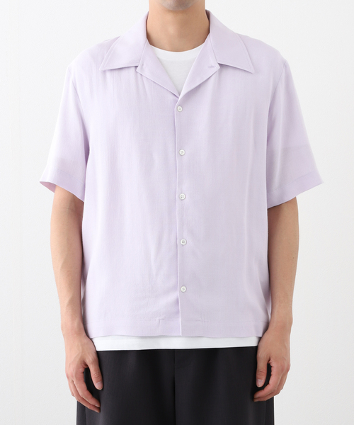 Sefr（セファ）の「Sefr(セファー) NOAM SHIRT SF-25SS M-036（シャツ/ブラウス・メンズ・バイオレット・SMALL/MEDIUM）」の4枚目の写真