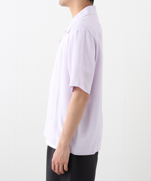 Sefr（セファ）の「Sefr(セファー) NOAM SHIRT SF-25SS M-036（シャツ/ブラウス・メンズ・バイオレット・SMALL/MEDIUM）」の3枚目の写真