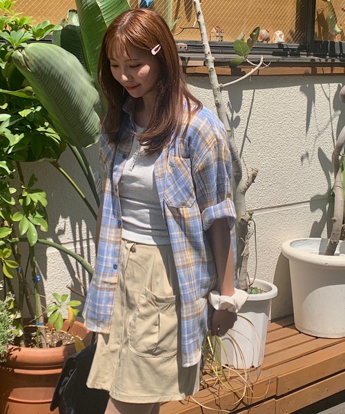 Teem Store(チームストア)の「【新色追加!】韓国風コンパクト ヘンリーネック リブ半袖Tシャツ ピチT 無地ショートT 着痩せ 体型盛れ(Tシャツ/カットソー・レディース・ブラック/オートミール/ホワイト/グレイッシュベージュ/レッド・S/M)」の12枚目の写真