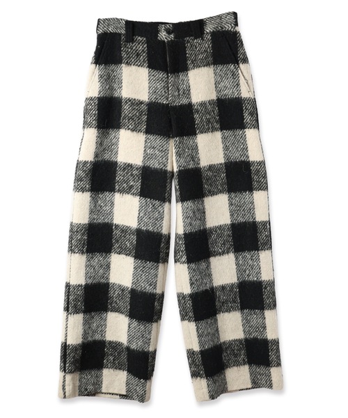RYU(リュー)の「block plaid wide full-length slacks(スラックス・メンズ・ベージュ系/ホワイト×ブラック・2/4/3)」の15枚目の写真