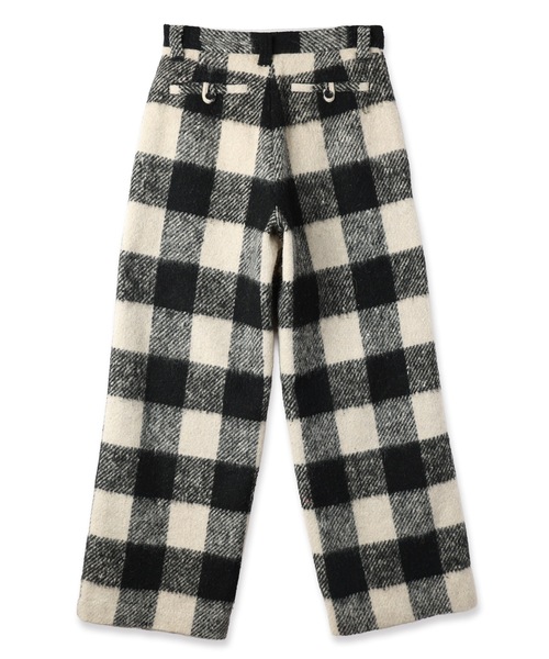 RYU(リュー)の「block plaid wide full-length slacks(スラックス・メンズ・ベージュ系/ホワイト×ブラック・2/4/3)」の14枚目の写真