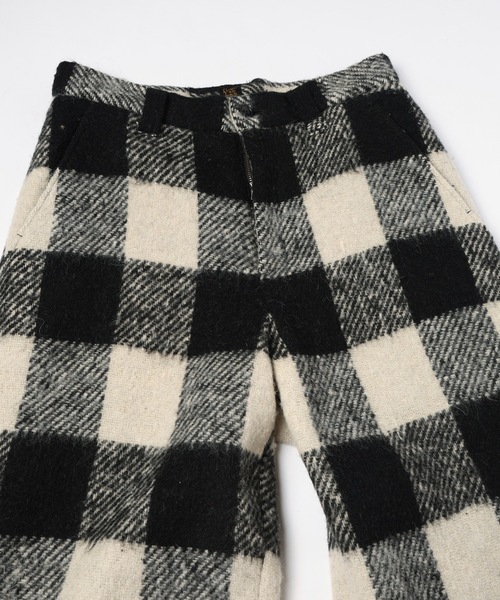 RYU(リュー)の「block plaid wide full-length slacks(スラックス・メンズ・ベージュ系/ホワイト×ブラック・2/4/3)」の11枚目の写真