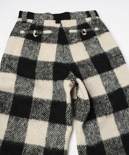 RYU(リュー)の「block plaid wide full-length slacks(スラックス・メンズ・ベージュ系/ホワイト×ブラック・2/4/3)」の10枚目の写真