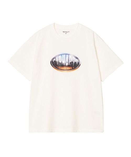 Carhartt WIP(カーハートダブリューアイピー)の「Carhartt WIP S/S BIG TIME T-SHIRT(カーハートワークインプログレス ショートスリーヴ ビッグタイム Tシャツ)(Tシャツ/カットソー・メンズ・ベージュ系/ブラウン系1/ブラウン系2・SMALL/MEDIUM/LARGE/X-LARGE)」の3枚目の写真