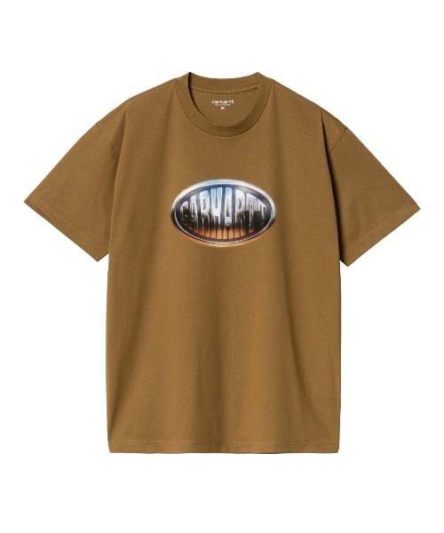 Carhartt WIP(カーハートダブリューアイピー)の「Carhartt WIP S/S BIG TIME T-SHIRT(カーハートワークインプログレス ショートスリーヴ ビッグタイム Tシャツ)(Tシャツ/カットソー・メンズ・ベージュ系/ブラウン系1/ブラウン系2・SMALL/MEDIUM/LARGE/X-LARGE)」の7枚目の写真