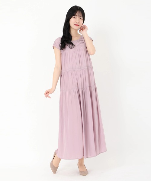 極美品 Strawberry Fields バルーンワンピース[日本製ベルト付] 極美品 Strawberry Fields バルーンワンピース[日本製ベルト付