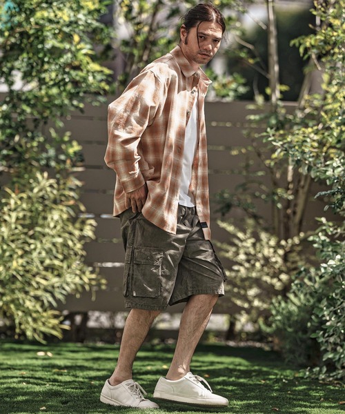 CAMBIO(カンビオ)の「ms6101-Jacquard Ombre Check Shirts シャツ(シャツ/ブラウス・メンズ・オレンジ/マスタード/ブラック・L/M)」の17枚目の写真