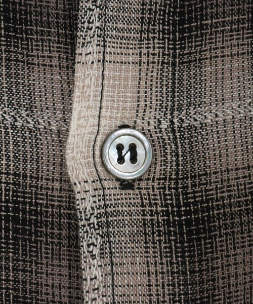 CAMBIO(カンビオ)の「ms6101-Jacquard Ombre Check Shirts シャツ(シャツ/ブラウス・メンズ・オレンジ/マスタード/ブラック・L/M)」の5枚目の写真
