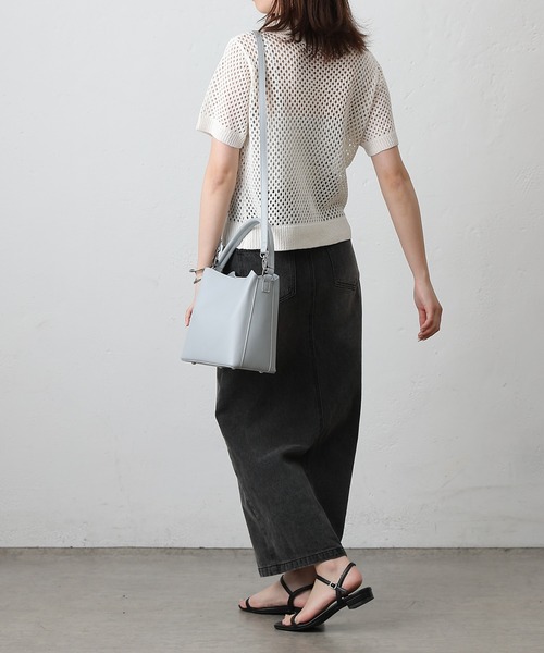 COLONY 2139（コロニートゥーワンスリーナイン）の「ワンハンドルスクエアバッグ（ハンドバッグ・レディース・ライトグレー/シルバー/ブラック・FREE）」の22枚目の写真