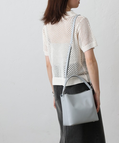 COLONY 2139（コロニートゥーワンスリーナイン）の「ワンハンドルスクエアバッグ（ハンドバッグ・レディース・ライトグレー/シルバー/ブラック・FREE）」の5枚目の写真