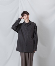 ATTACHMENT（アタッチメント）の「CU/CO ストライプツイル L/S シャツ / CU/CO STRIPE TWILL L/S SHIRT（シャツ/ブラウス・メンズ）」
