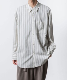 ATTACHMENT | CU/CO ストライプツイル L/S シャツ / CU/CO STRIPE TWILL L/S SHIRT(シャツ/ブラウス)