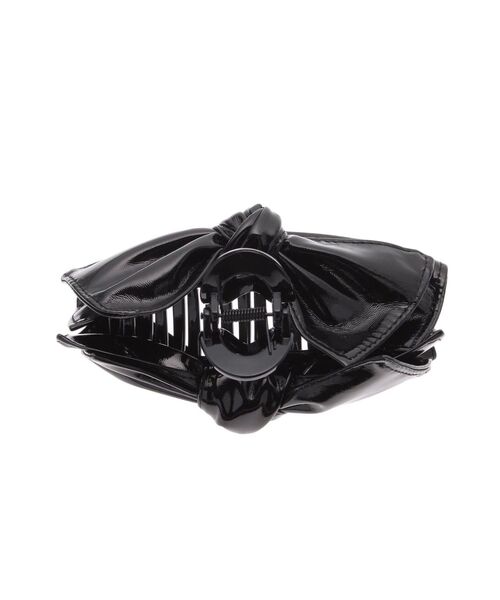 EATME（イートミー）の「リボンエナメルヘアクリップ（バレッタ/ヘアクリップ・レディース・ピンク/ブラック・FREE）」の4枚目の写真