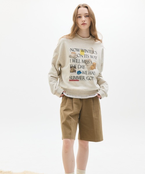 LARTIGENT(ラーティゼン)の「LX COFFEE SWEATSHIRT(スウェット・レディース・オートミール・FREE)」の2枚目の写真