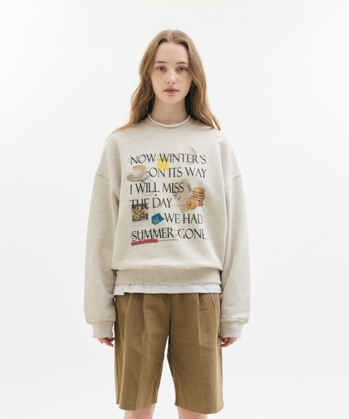 LARTIGENT(ラーティゼン)の「LX COFFEE SWEATSHIRT(スウェット・レディース・オートミール・FREE)」の3枚目の写真