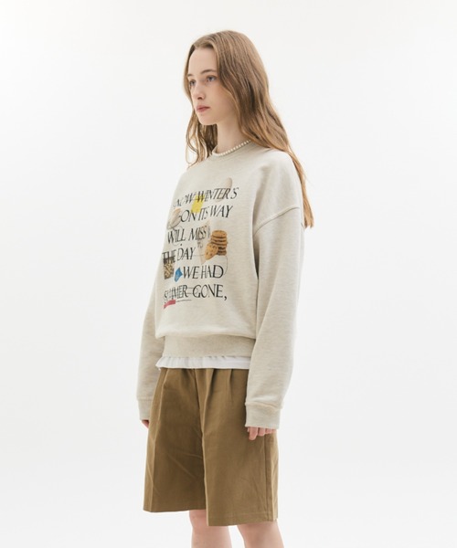LARTIGENT(ラーティゼン)の「LX COFFEE SWEATSHIRT(スウェット・レディース・オートミール・FREE)」の4枚目の写真