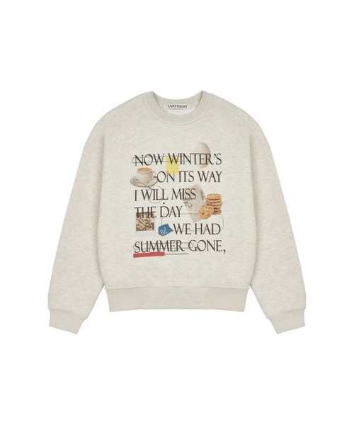 LARTIGENT(ラーティゼン)の「LX COFFEE SWEATSHIRT(スウェット・レディース・オートミール・FREE)」の6枚目の写真