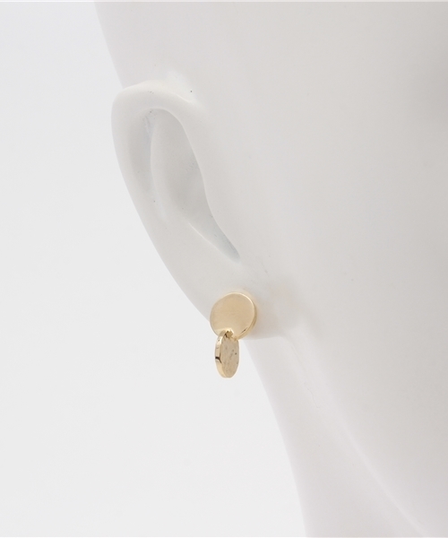 SCALA(スカラ)の「【SCALA/スカラ】丸丸ピアス/made in JAPAN(日本製)(ピアス(両耳用)・レディース・アンティークシルバー/ゴールド/アンティークゴールド・FREE)」の6枚目の写真