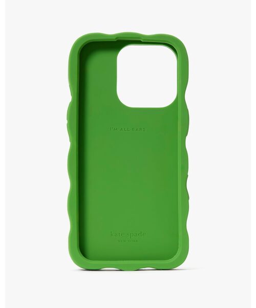【kate spade】iPhone16Proケース グリーン シリコン ミラー シリコン ミラード アイフォン 16 Pro ケース | モバイル